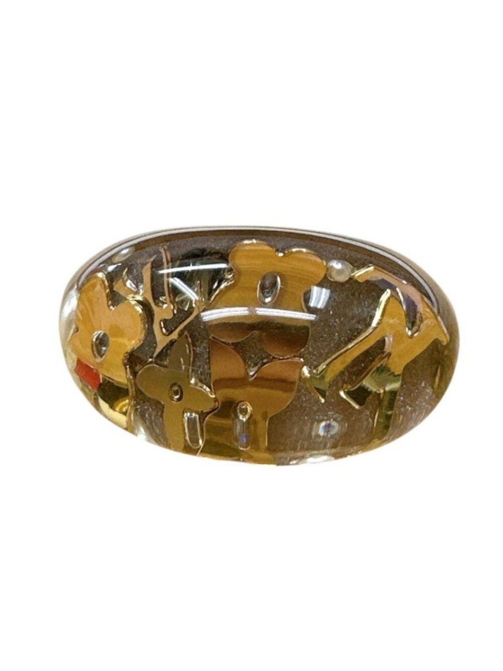 Louis Vuitton M Ring Bar Ankle John Brown Gold - Picture 4 of 10